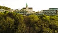 Kahlenberg in spring from above, Vienna, Austria Royalty Free Stock Photo