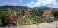 Panoramic view of Wat Chalong temple complex. Phuket, Thailand Royalty Free Stock Photo