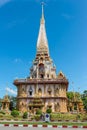 The most important of buddhist temples of Phuket is Wat Chalong or formally Wat Chaiyathararam in Phuket, Thailand Royalty Free Stock Photo