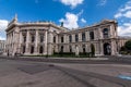 The Burgtheater, originally known as K.K. Theater an der Burg, then until 1918 as the K.K. Hofburgtheater, Vienna Royalty Free Stock Photo