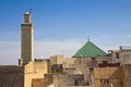 The most important religious complex of the medieval medina of Fes with the Zawiya that contains the tomb of Moulay Idriss II and
