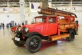 The most massive pre-war fire truck in the USSR is the PMG-1 based on the GAZ-AA truck Royalty Free Stock Photo