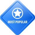Most popular web button Royalty Free Stock Photo