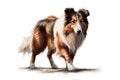 the most popular dog breeds worldwide in no particular order, Isolate on white background.