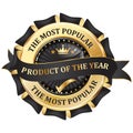 Most popular product of the year award distinction