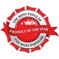 Most popular product of the year award distinction