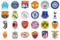 Most popular professional football clubs - Vector collection