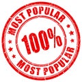 Most popular rubber stamp Royalty Free Stock Photo