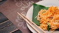 The most popular Thai food What we call `Pad Thai`