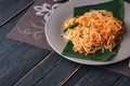 The most popular Thai food What we call `Pad Thai`