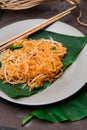 The most popular Thai food What we call `Pad Thai`