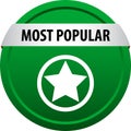 Most popular web button Royalty Free Stock Photo