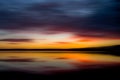 The most vibrant colours in the sky at dawn capture in an ICM blur shot