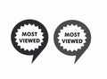 Most viewed sign icon,Most viewed symbol web icon