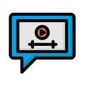 Most viewed video Isolated Vector icon which can easily modify or edit