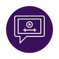Most viewed video Isolated Vector icon which can easily modify or edit