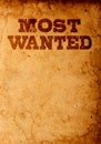 Most wanted poster