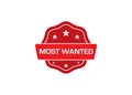 Most wanted stamp, most wanted rubber stamp,