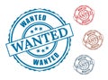 Most Wanted Stamp Pack, Grunge Rubber Popular Demand Vector Labels Royalty Free Stock Photo