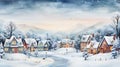 The Most Wonderful Time of the Year: A Winter Village Scene