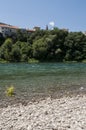 Mostar, Bosnia and Herzegovina, Europe, old city, Neretva, river, rafting, nature, green, skyline, sport, outdoor Royalty Free Stock Photo