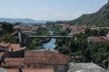 Mostar, Bosnia and Herzegovina, Europe, old city, Neretva, river, rafting, nature, green, skyline, sport, outdoor Royalty Free Stock Photo