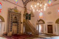MOSTAR, BOSNIA AND HERZEGOVINA - JUNE 10, 2019: Interior of Koski Mehmed Pasha Mosque in Mostar, Bosnia and Herzegovi Royalty Free Stock Photo