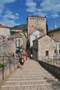 Mostar, Bosnia and Herzegovina - 03 May 2018: Stari Most - the old bridge in Mostar, Bosnia and Herzegovina Royalty Free Stock Photo