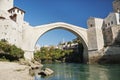 Mostar bridge in bosnia