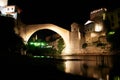 Mostar Bridge - Night scene Royalty Free Stock Photo