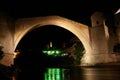 Mostar Bridge - Night scene Royalty Free Stock Photo