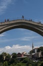 Mostar, Stari Most, Old Bridge, skyline, jump, dippings, Bosnia and Herzegovina, Europe