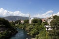 Mostar Mosque near the Neretva river
