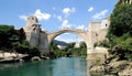Mostar - the Old Bridge (Stari Most) Royalty Free Stock Photo