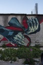 Mostar, Staklena Banka, Old Glass Bank, graffiti, mural, Bosnia and Herzegovina, Europe, street art, skyline, Bosnian War