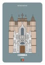 Mosteiro de Santa Cruz in Coimbra, Portugal. Architectural symbols of European cities