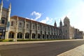 Mosteiro dos Jeronimos in Belem in Lisbon, historic monastery in Portugal UNESCO World Heritage Royalty Free Stock Photo