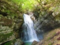 Mostnica waterfall in Voje valley