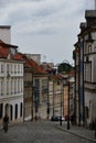 Mostowa Street in Old Town in Warsaw, Poland Royalty Free Stock Photo