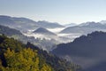 The Mostviertel, Lower Austria, the outlook in the morning Royalty Free Stock Photo