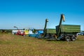 Mostys`kyi district, Lviv region, Ukraine - September 05, 2019: Agricultural machinery presentation