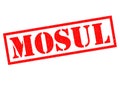 MOSUL Rubber Stamp Royalty Free Stock Photo