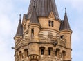 Details of the Moszna Castle in southwestern Poland, the castle is one of the most magnificent Royalty Free Stock Photo