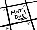 MOT Due Royalty Free Stock Photo