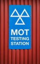 MOT Testing Station Sign