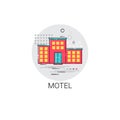 Motel Building Apartment Service Icon