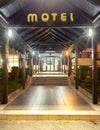 Motel entrance Royalty Free Stock Photo