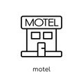 Motel icon from collection. Royalty Free Stock Photo