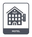 motel icon in trendy design style. motel icon isolated on white background. motel vector icon simple and modern flat symbol for