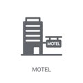 Motel icon. Trendy Motel logo concept on white background from R